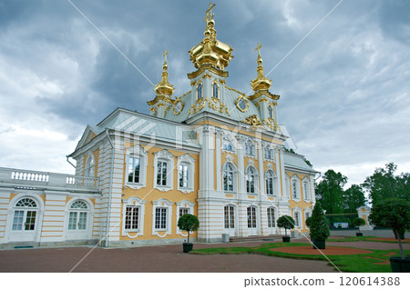 Peterhof Palace.Church of Saints Peter and Paul Peterhof Palace.Church of Saints Peter and Paul 120614388
