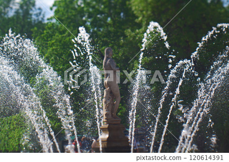 Fountain "Lion Cascade" in Peterhof palace Fountain "Lion Cascade" in Peterhof palace 120614391