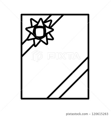 Gift box with ribbon 120615263