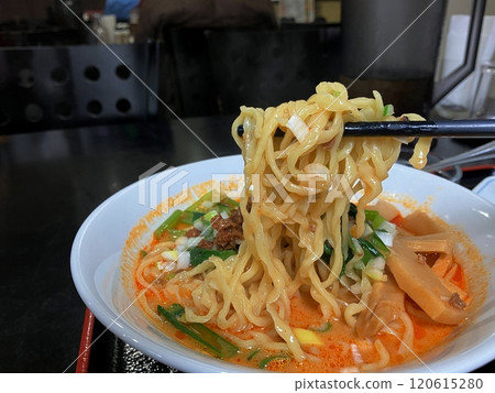 Dandan noodles from a local Chinese restaurant: Dandan noodles from the lunch set Dandan noodles from a local Chinese restaurant: Dandan noodles from the lunch set 120615280