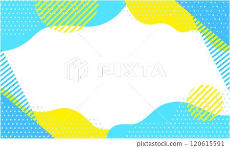 流行幾何圖案背景素材13淺藍藍黃色 120615591