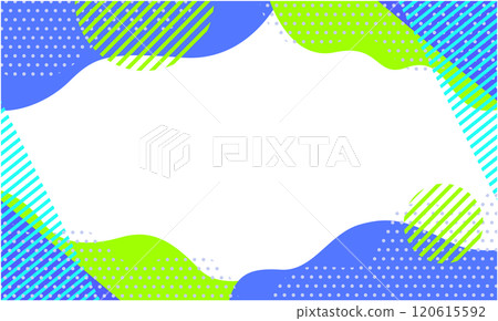 Pop geometric pattern background material 13 Yellow-green Blue-purple Blue 120615592