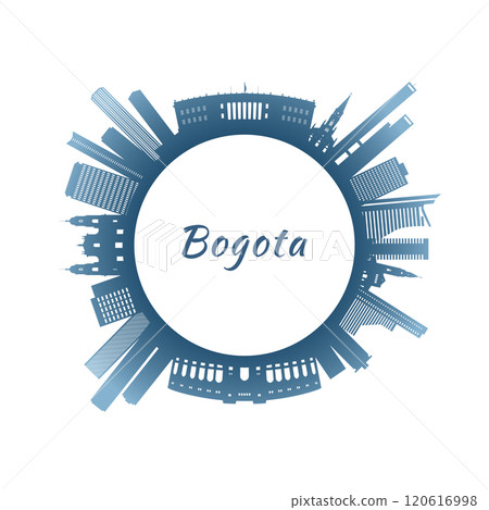 Bogota skyline with colorful buildings. 120616998