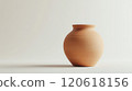 Close-up of a freshly shaped clay pot drying for art design 120618156