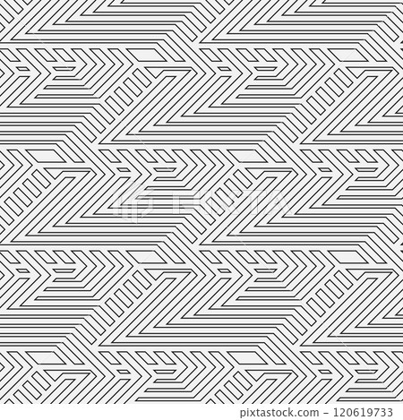 Abstract geometric seamless pattern lines. 120619733