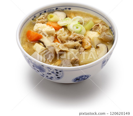 豬肉和蔬菜味噌湯 豬肉和蔬菜味噌湯 120620149