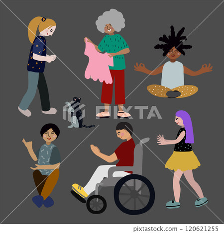 Group people bipoc difference vector artwork Group people bipoc difference vector artwork 120621255