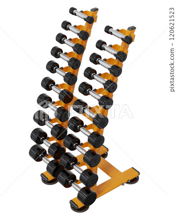 Gym Dumbbell rack, a stand for weightlifting gym equipment 120621523