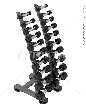 Gym Dumbbell rack, a stand for weightlifting gym equipment 120621525