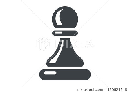 pawn chess piece black icon 120621548