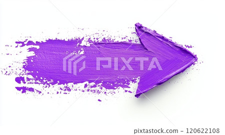 Textured Purple Arrow on White Background 120622108