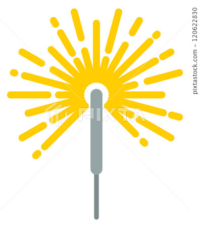 Sparkler color icon. Party celebration light burst 120622830