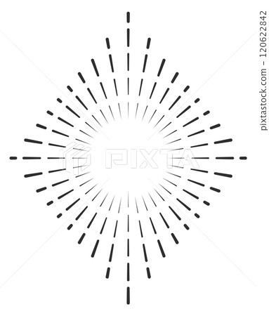 Vintage light emblem. Ray burst. Radial vintage explosion Vintage light emblem. Ray burst. Radial vintage explosion 120622842