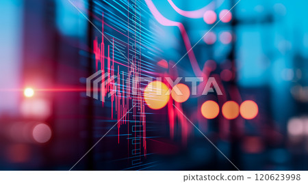 Energy and economics abstract representation 120623998