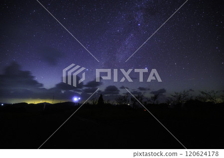 [Seto Kaze no Oka Park, Ehime Prefecture] The Summer Triangle from the observation deck of Seto Kaze no Oka Park 120624178