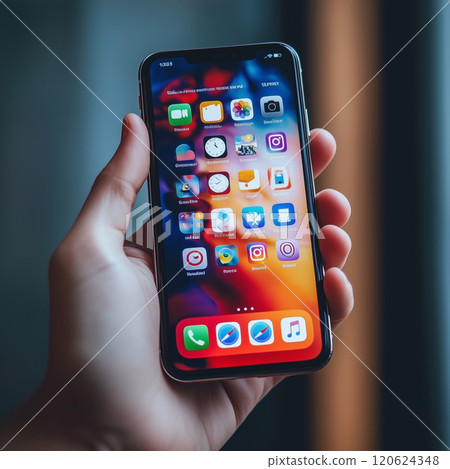 smartphone home screen 120624348