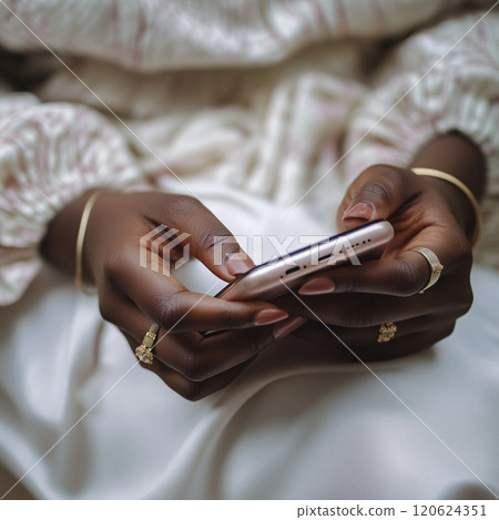 Women handling smartphone 120624351