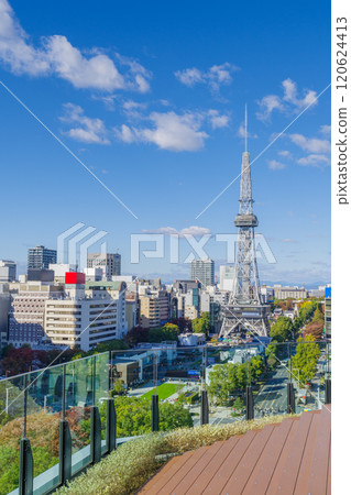 Nagoya cityscape seen from the rooftop plaza, Sakae, Naka Ward 120624413