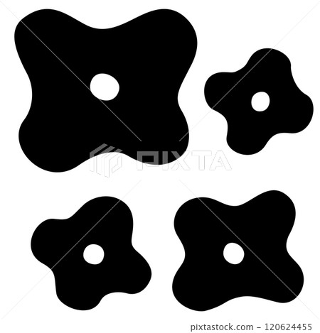 Simple flower silhouette Simple flower silhouette 120624455
