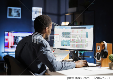 Financial consultant reviews capital allocation details in archives, providing action plan with expenses and earnings. Accounting duties done by attorney expert for guidance on investment strategy. Financial consultant reviews capital allocation details in archives, providing action plan with expenses and earnings. Accounting duties done by attorney expert for guidance on investment strategy. 120625297