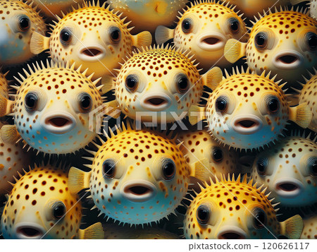 一大群豪豬魚 一大群豪豬魚 120626117