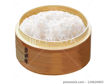 Rice in a rice container (without lid) 120626803