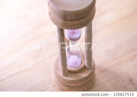 Hourglass counting the remaining time 120627519