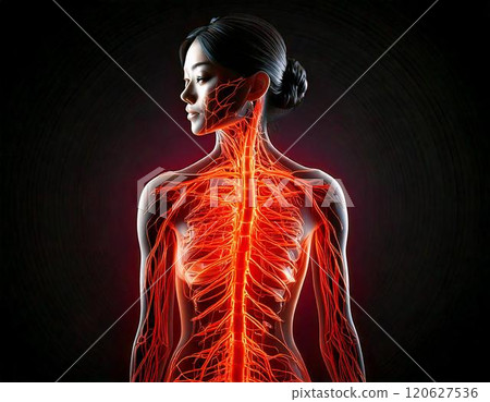 Image of human blood vessels 120627536