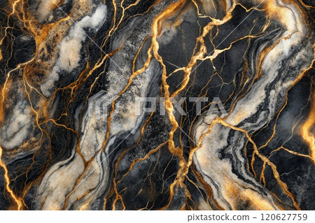 A fluid abstract design with swirling patterns of Marble ink pattern, resembling marble or a cosmic nebula 120627759