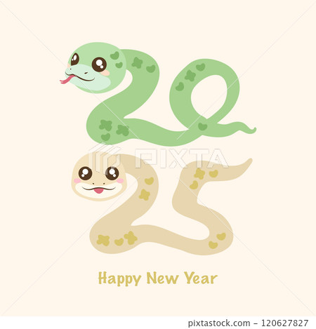 Happy New Year 2025. Year of the snake. 120627827