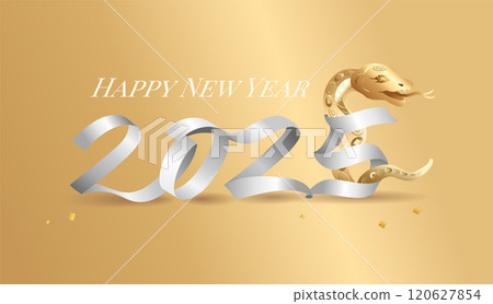Happy New Year 2025. Year of the snake. 120627854