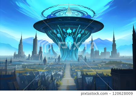 遊戲背景：由神秘不明飛行物統治的科幻反烏托邦城市 120628009