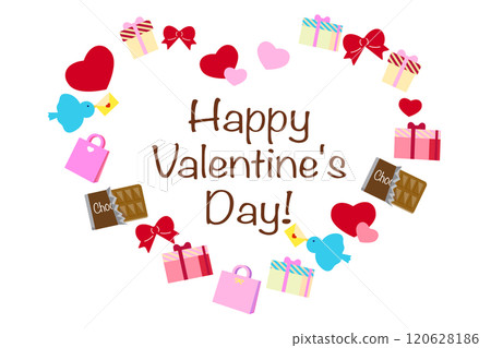 情人節心向量插畫框架(透明背景) 情人節心向量插畫框架(透明背景) 120628186