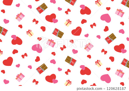 情人節心型巧克力背景素材(透明背景) 情人節心型巧克力背景素材(透明背景) 120628187