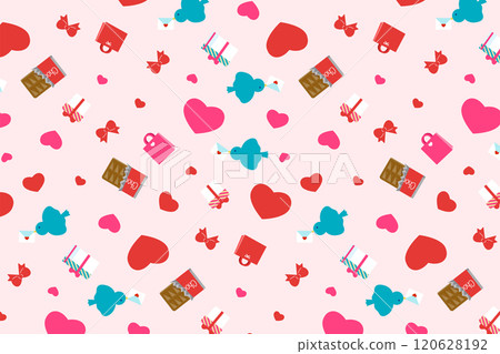承載情人節情書的鳥巧克力背景素材(粉紅色) 承載情人節情書的鳥巧克力背景素材(粉紅色) 120628192