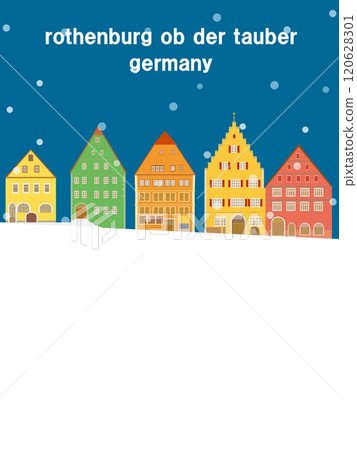 Rothenburg ob der Tauber Germany snow scenery Rothenburg ob der Tauber Germany snow scenery 120628301