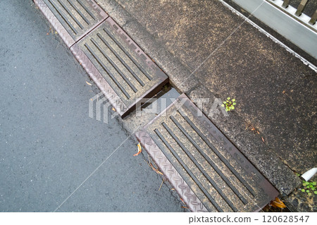 Step slope on a rainy day Step slope on a rainy day 120628547