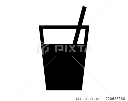 Drink icons (silhouettes) 120628588