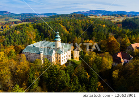 View of medieval Lemberk Castle. Czech Republic View of medieval Lemberk Castle. Czech Republic 120628901