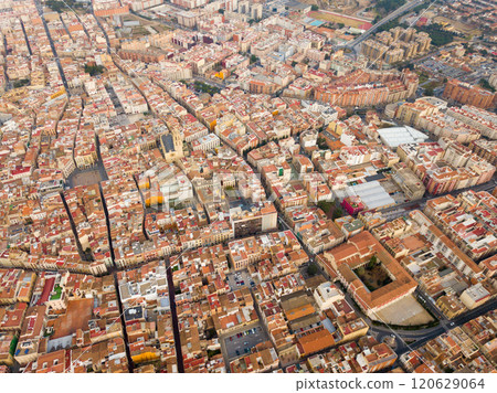 Aerial perspective of Reus cityscape Aerial perspective of Reus cityscape 120629064