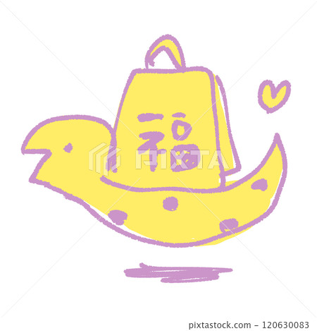 一條簡單可愛的蛇的線條畫插圖,背上背著福袋,看起來很高興。 一條簡單可愛的蛇的線條畫插圖,背上背著福袋,看起來很高興。 120630083
