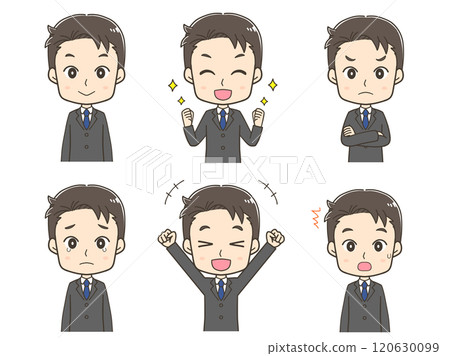 Set illustration of businessman 1 Set illustration of businessman 1 120630099