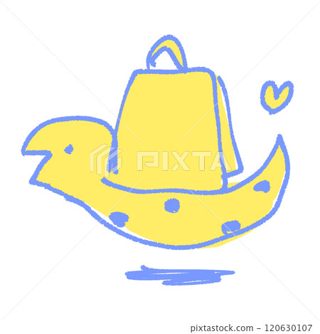 Hand drawn line drawing illustration of a simple and cute snake holding a paper bag and enjoying shopping 120630107