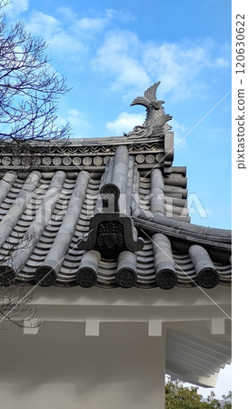 Okayama Castle's Shachi-gawara (Shachi roof tile) 120630622