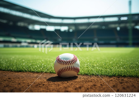 Baseball ball and stadium 02 120631224