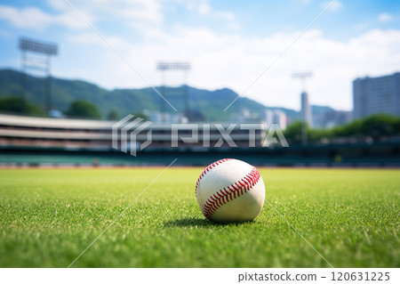 Baseball ball and stadium 01 Baseball ball and stadium 01 120631225