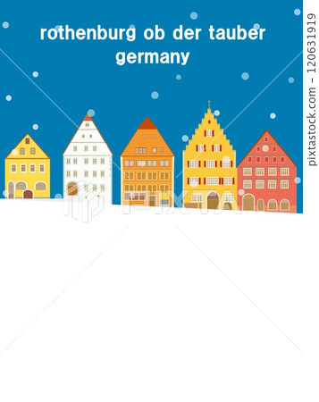 Rothenburg ob der Tauber Germany snow scenery Rothenburg ob der Tauber Germany snow scenery 120631919