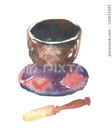 水彩畫的 Kaiko 插圖 120631985