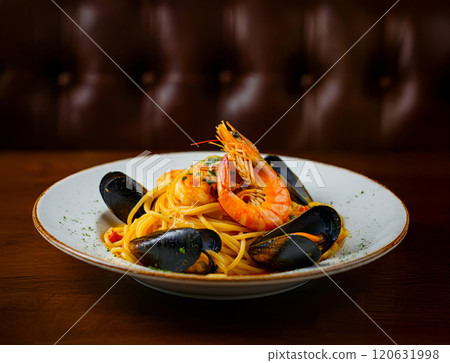 A delicious spaghetti 120631998