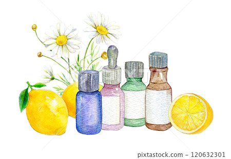 水彩插圖香氣商品 水彩插圖香氣商品 120632301